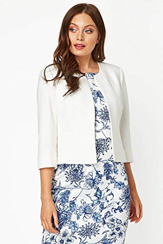 Roman Originals Women's Cropped Bolero Jacket - 2 Pockets