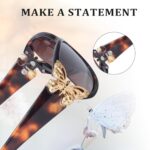 LVIOE Polarized Women's Butterfly Sunglasses UV Protection