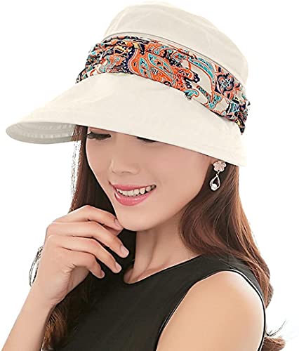 KXF Women Foldable Sun Hat with Neck Flap UPF 50+