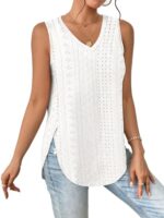 Aokosor Women's V Neck Sleeveless Summer Tank Top