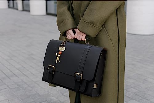 Catwalk Leather Messenger Bag - Large Work Satchel