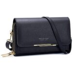 Roulens Small Crossbody Phone Bag, PU Leather, Adjustable Strap