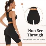 SIHOHAN Women's High Waisted Stretchy Cycling Shorts