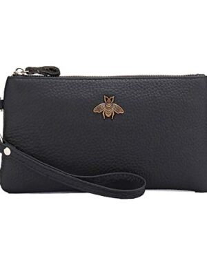 imeetu Women's Leather Wristlet Clutch Wallet