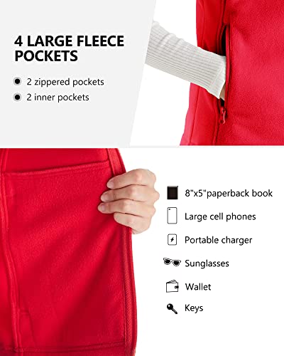 Outdoor Ventures Women's Fleece Gilet with Zip Pockets