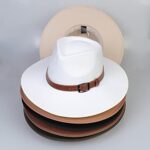 JK Home Wool Felt Fedora Hat - One Size Unisex - Black