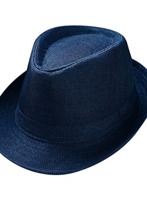 Unisex Panama Hat, Short Brim Beach Jazz Cap
