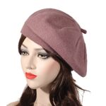 ZLYC Reversible Cashmere Beret for Women and Girls