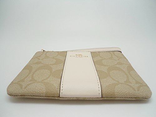 Coach Leather Corner Zip Wristlet