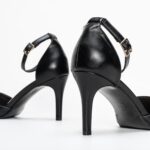Women's Buckle Ankle Strap Pointed Toe Stilettos