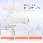 AURUZA Women's Thick Fleece Lined Winter Mittens