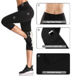 SIMIYA Women's High Waist 3/4 Length Yoga Leggings