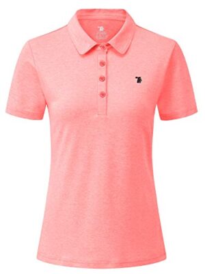 YSENTO Womens Short Sleeve Polo Sports Golf Shirt