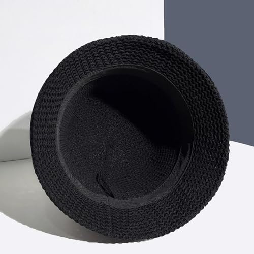 Malaxlx Womens Mesh Woven UV Protection Bucket Hat