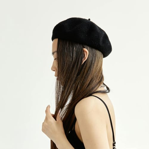 AWOCAN Classic French Beret Hat for Men and Women