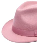 Vintage Woolen Trilby Fedora Jazz Hat with Band