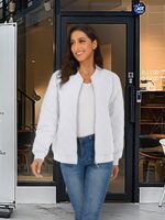 TACVASEN Women's Quilted Winter Bomber Jacket with Pockets