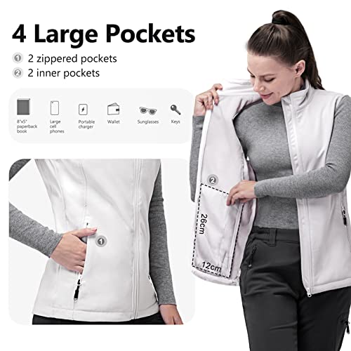 33,000ft Women's Softshell Fleece Lined Windproof Vest