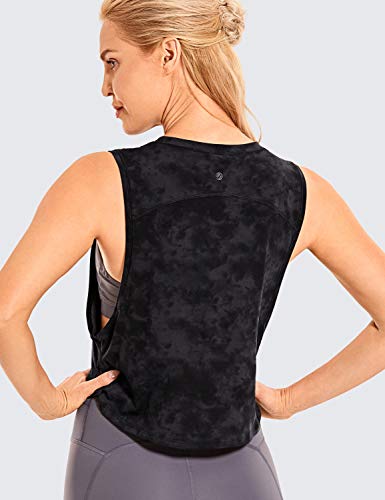 CRZ YOGA Pima Cotton Sleeveless Crop Top for Women