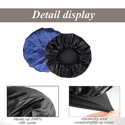 SWEET VIEW Silk Bonnet, Satin Hair Wrap for Sleeping