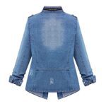 Women's Casual Cropped Denim Jacket, Plus Size S-5XL