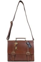 Catwalk Leather Messenger Bag - Large Work Satchel