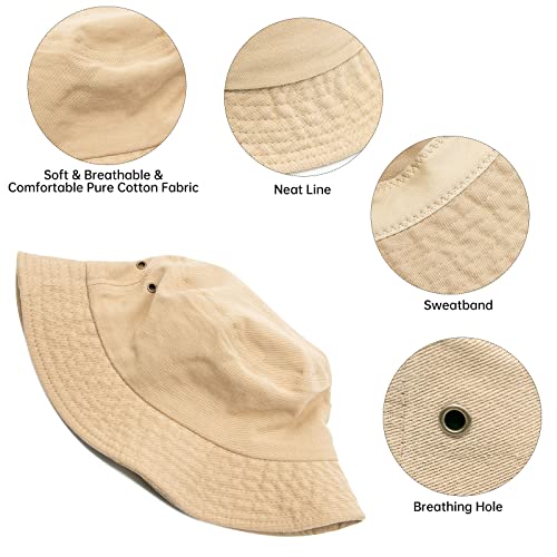 YAMEIZE Summer Trendy UV400 Bucket Hat for All Ages