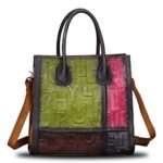 IVTG Leather Top Handle Bags for Women - Vintage Crossbody