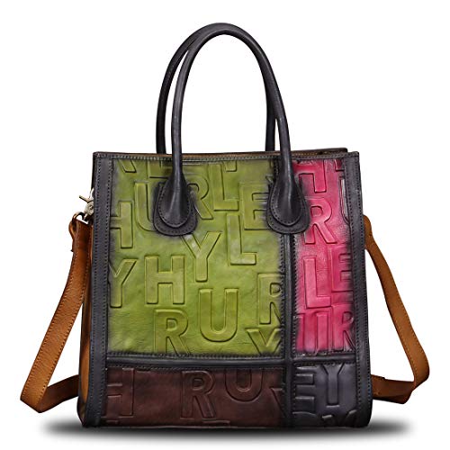 IVTG Leather Top Handle Bags for Women - Vintage Crossbody