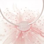 DRESHOW Fascinator Hat with Mesh, Ribbons, & Feathers