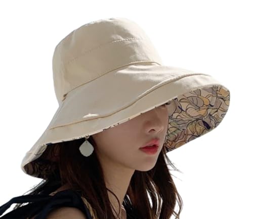 Reversible UV Protection Bucket Hat - Women, Wide Brim