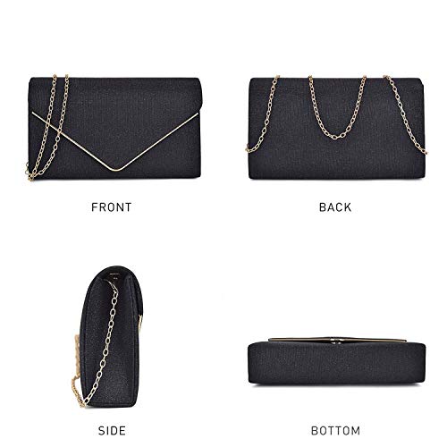 Fioeyr Women Sparkly Sequins Evening Clutch Purse