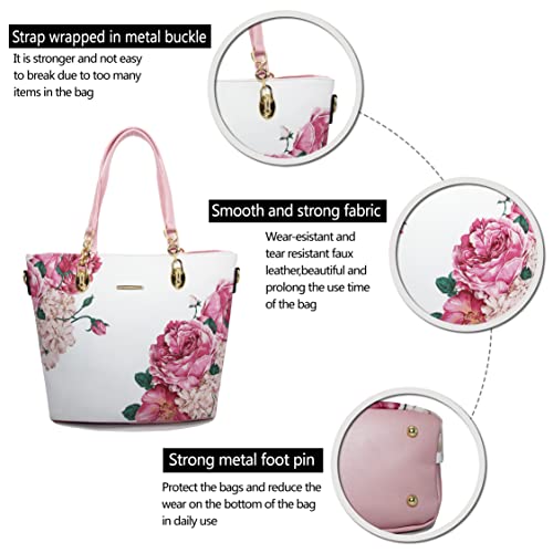 2E-youth Women's Tote Handbag Satchel Shoulder Bag, L