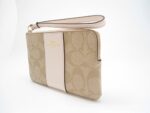 Coach Leather Corner Zip Wristlet