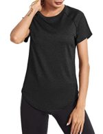 Wayleb Women's Quick Dry Gym T-Shirt, Short Sleeve