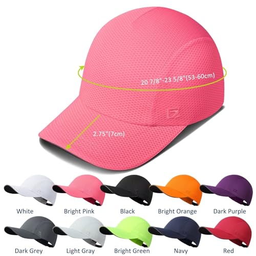 GADIEMKENSD Women's Race Day Running Cap, Mesh, Reflective