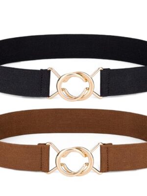 Maikun Women's Elastic Waist Belt for Dresses