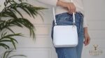 Small Vera Pelle Leather Crossbody Bag for Women