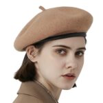 Gajaous Vintage 100% Wool Adjustable Beret for Women