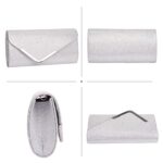 Larcenciel Women's Shiny Sequins Evening Clutch,