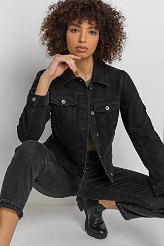 Roman Originals Women's 100% Cotton Denim Jacket - Light Wash