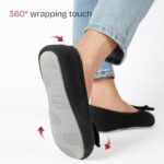 EverFoams Women's Ballerina Slippers with Memory Foam