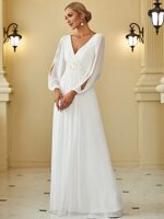 Ever-Pretty Elegant A-Line V-Neck Bridesmaid Dress 00461
