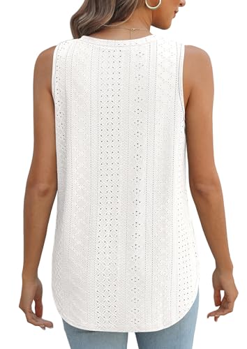 Aokosor Women's V Neck Sleeveless Summer Tank Top