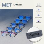 OPULIZE Blue Light Blocking Glasses Slim Round Frame