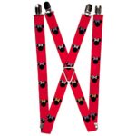 Minnie Mouse Red/Black Polka Dot Suspenders