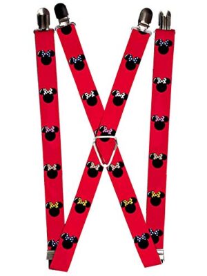 Minnie Mouse Red/Black Polka Dot Suspenders