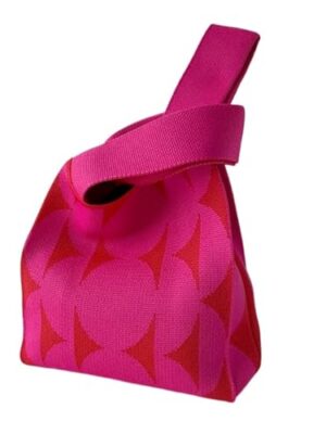 Knot Wrist Bag Handmade Knit Handbag Women Casual Tote
