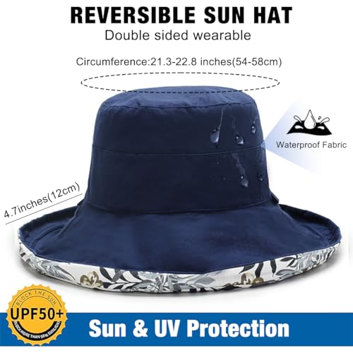 MESU Women Reversible UV Protection Bucket Hat