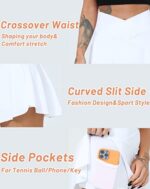 TZLDN Women's Pleated Tennis Skirt with Shorts Pockets